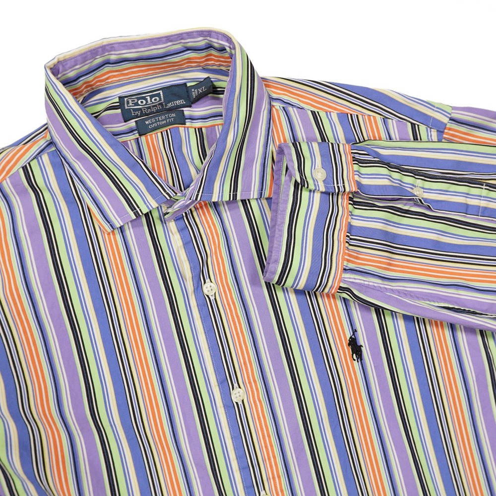 POLO RALPH LAUREN Men's XL Westerton Custom Fit Long Sleeve Button Up Shirt